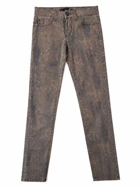 Just Cavalli Roberto Cavalli Jeans IT 40 26 Brown Gray Marbled Acid Wash Italy